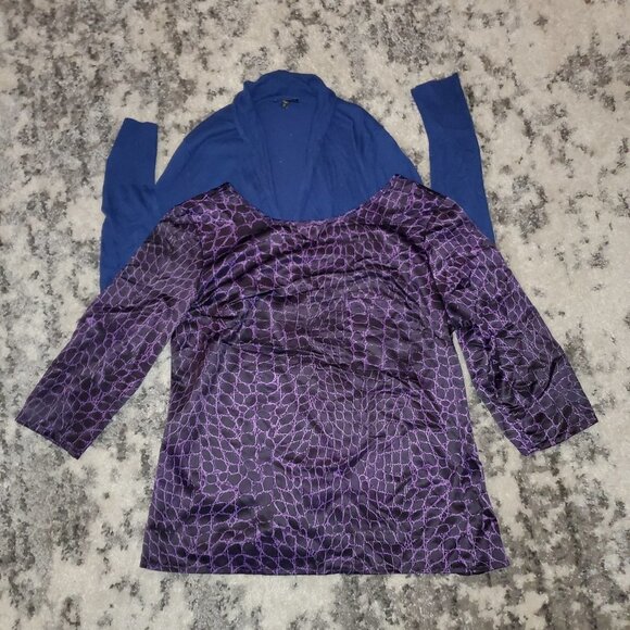 Two Medium Size Casual Tops -- Beautiful Colors! - Picture 1 of 11